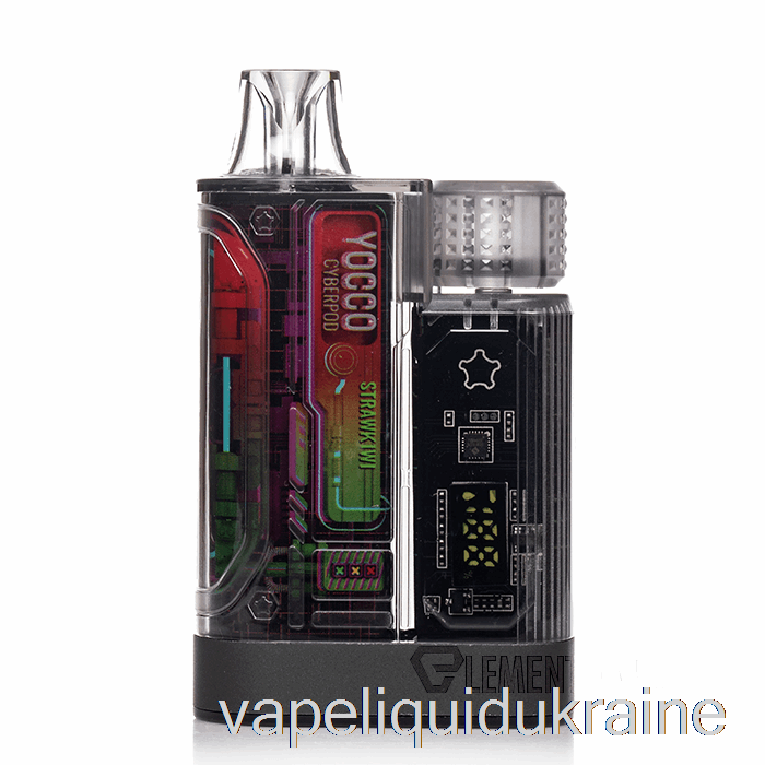 Vape Liquid Ukraine YOCCO Cyberpod 12000 Disposable Strawkiwi